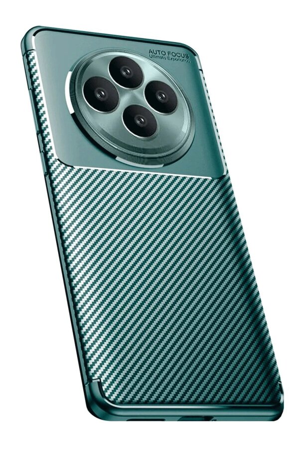 Oppo Reno 11 Fs Kılıf Auto Focus Karbon Kapak - Koyu Yeşi̇l - Dropx1367-1542