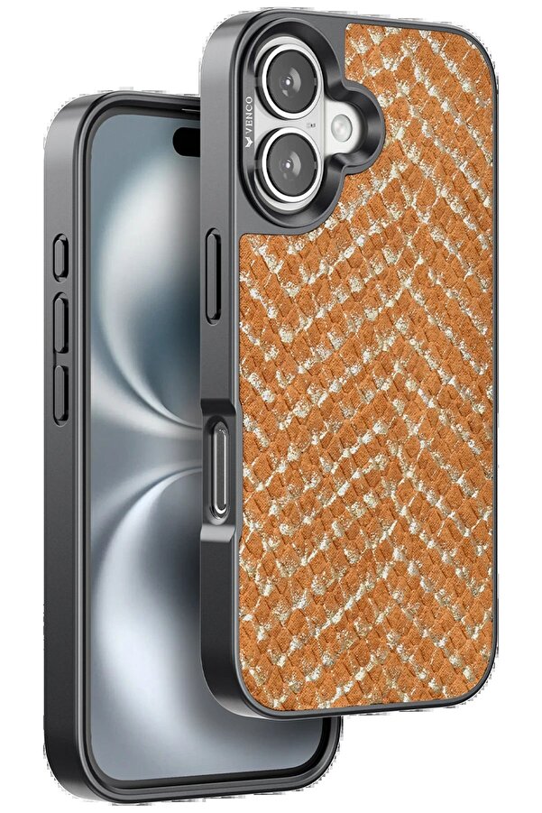 İphone 16 Vi̇per Kapak - Kahverengi̇ - Dropx4419-2361