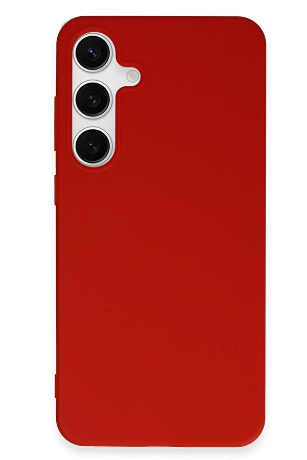 Samsung Galaxy S24 Plus Kılıf Fi̇rst Si̇li̇kon - Kırmızı - Dropx2614-2945