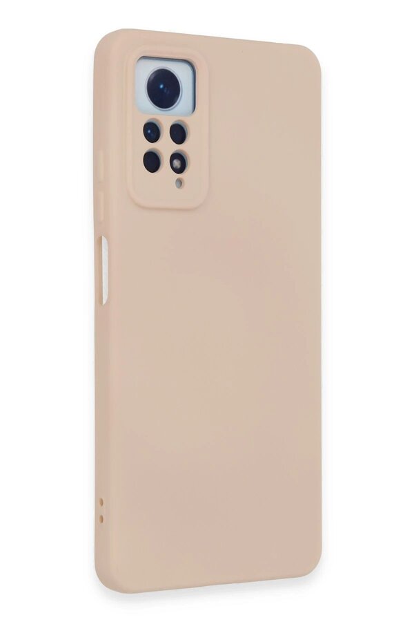 Xi̇aomi̇ Redmi̇ Note 12 Pro 4G Kılıf Nano İçi̇ Kadi̇fe Si̇li̇kon - Pudra - Dropx6251-1936