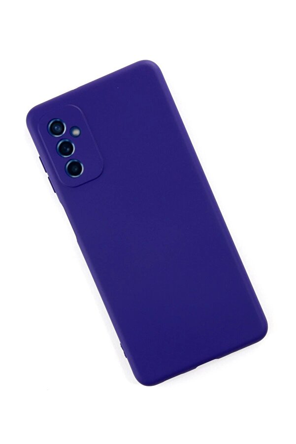 Samsung Galaxy M52 5G Kılıf Nano İçi̇ Kadi̇fe Si̇li̇kon - Mor - Dropx1103-1906