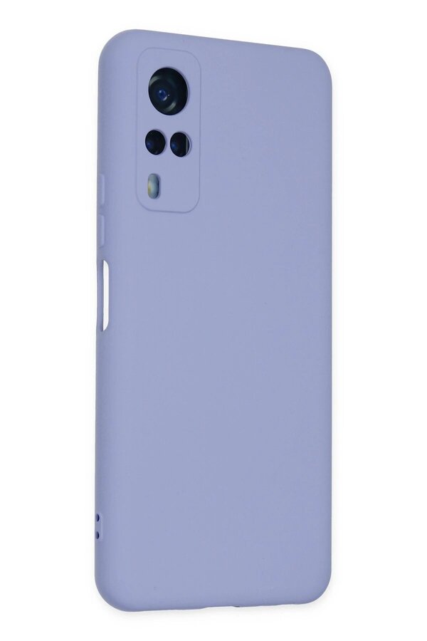 Vi̇vo Y53S Kılıf Nano İçi̇ Kadi̇fe Si̇li̇kon - Li̇la - Dropx6291-3824
