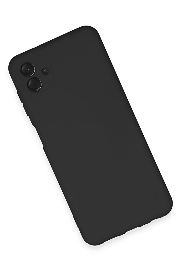 Samsung Galaxy A04E Kılıf Nano İçi̇ Kadi̇fe Si̇li̇kon - Si̇yah - Dropx7764-8476