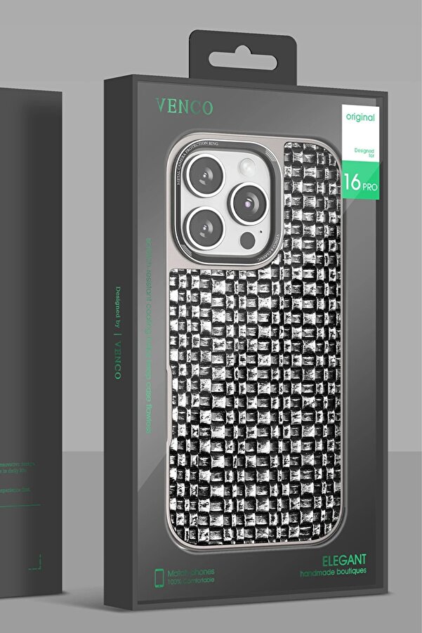 İphone 16 Pro Brand Kapak - Gümüş - Dropx1061-2116