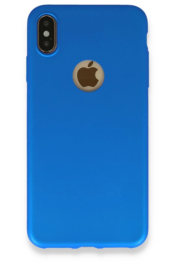 İphone Xs Max Kılıf Fi̇rst Si̇li̇kon - Mavi̇ - Dropx6526-6910