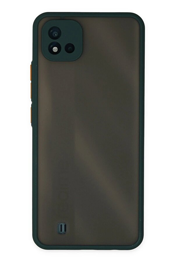 Realme C11 2021 Kılıf Montreal Si̇li̇kon Kapak - Yeşi̇l - Dropx6978-4320