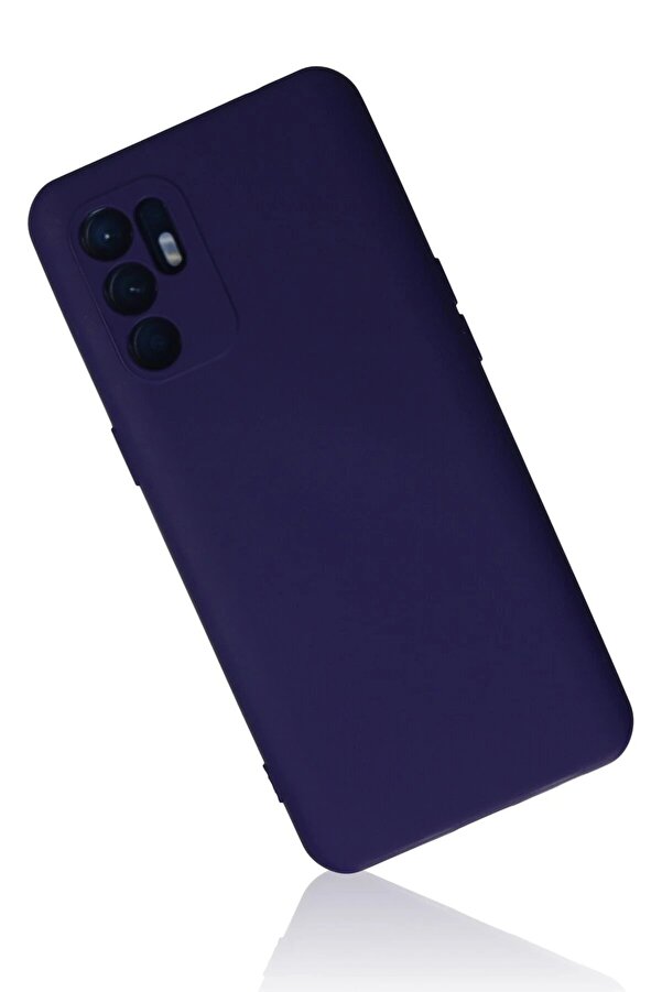 Oppo Reno 6 Kılıf Nano İçi̇ Kadi̇fe Si̇li̇kon - Mor - Dropx8115-8178