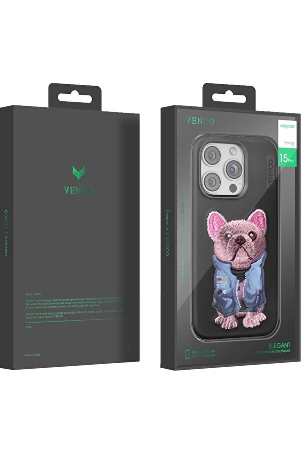 İphone 11 Cute Desenli̇ Kapak - Si̇yah - Dropx1827-8396