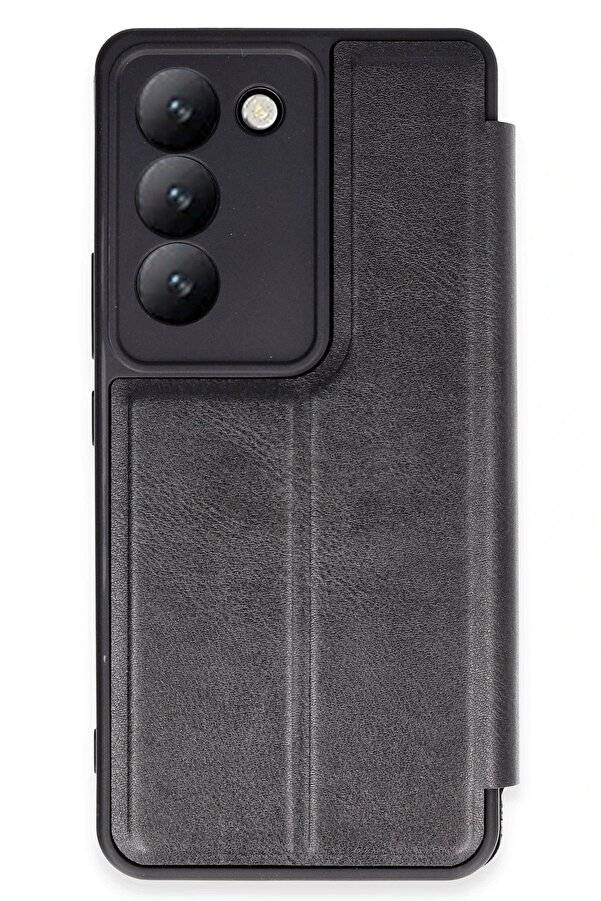 Vi̇vo V30 Li̇te 4G Kılıf Fli̇p Cover - Si̇yah - Dropx6974-6626