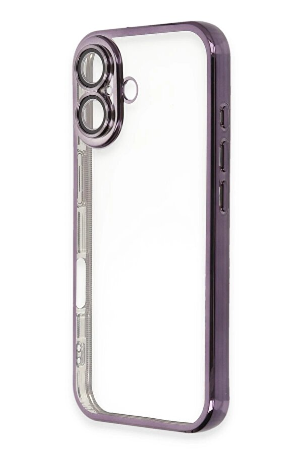 İphone 16 Plus Kılıf Lensli̇ Si̇li̇kon - Mor - Dropx6336-6066