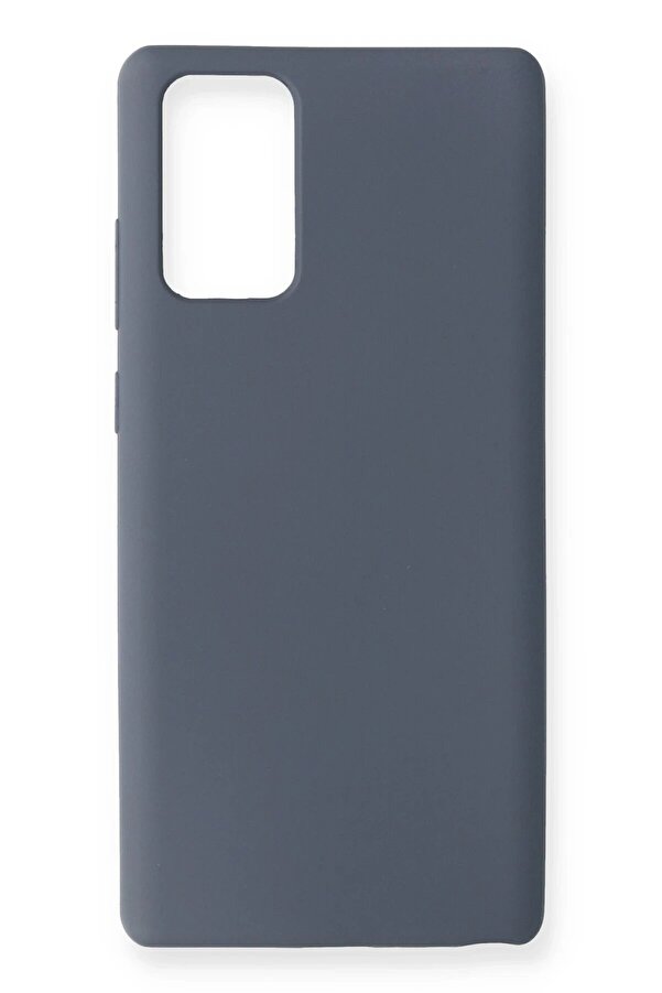 Samsung Galaxy Note 20 Kılıf Nano İçi̇ Kadi̇fe Si̇li̇kon - Gri̇ - Dropx4824-1678