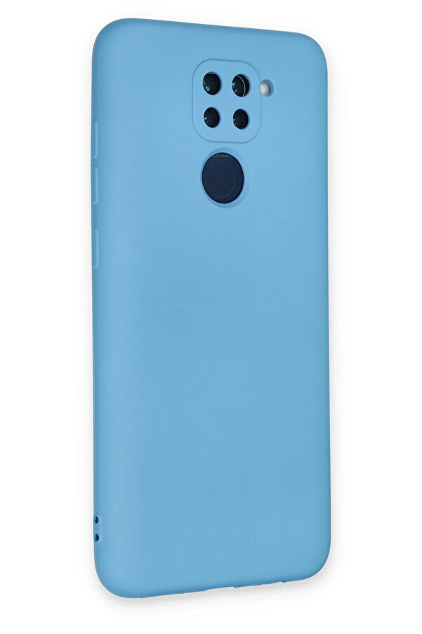 Xi̇aomi̇ Redmi̇ Note 9 Kılıf Nano İçi̇ Kadi̇fe Si̇li̇kon - Mavi̇ - Dropx4726-6161