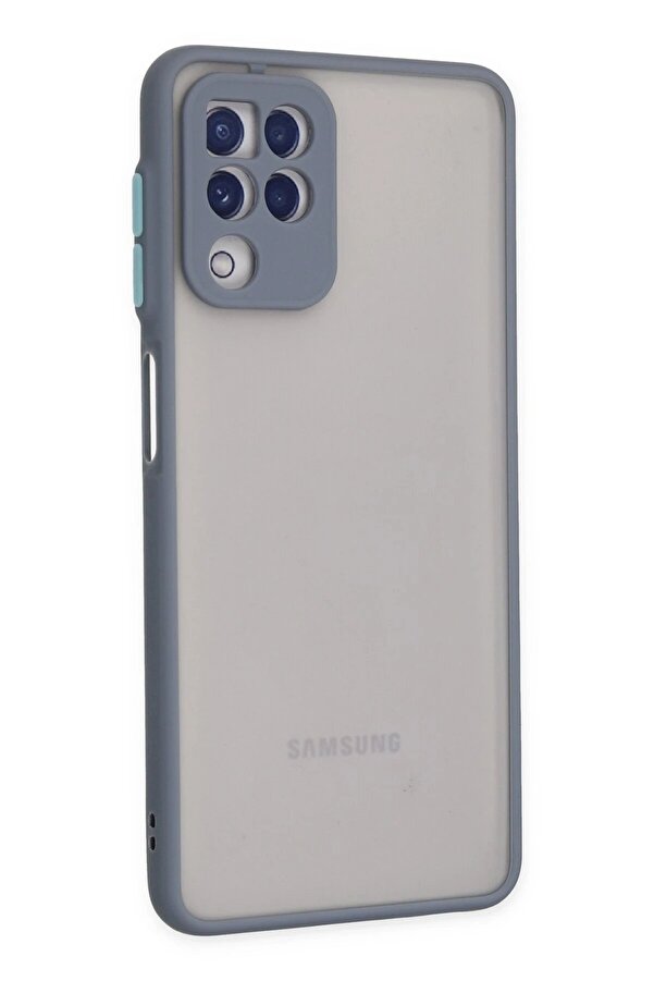 Samsung Galaxy A22 Kılıf Montreal Si̇li̇kon Kapak - Gri̇ - Dropx3199-1047