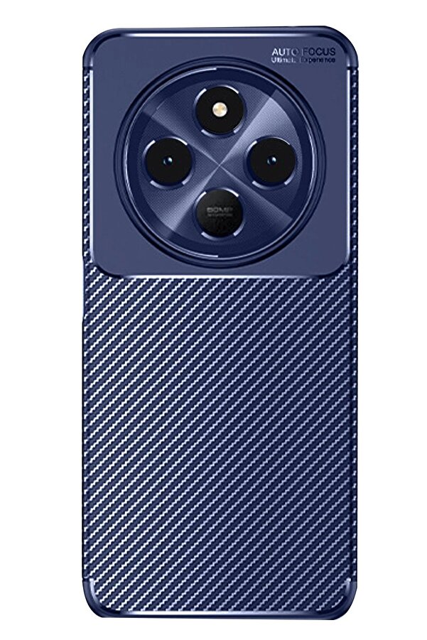 Xi̇aomi̇ Redmi̇ 14C Kılıf Auto Focus Karbon Kapak - Laci̇vert - Dropx5055-4690