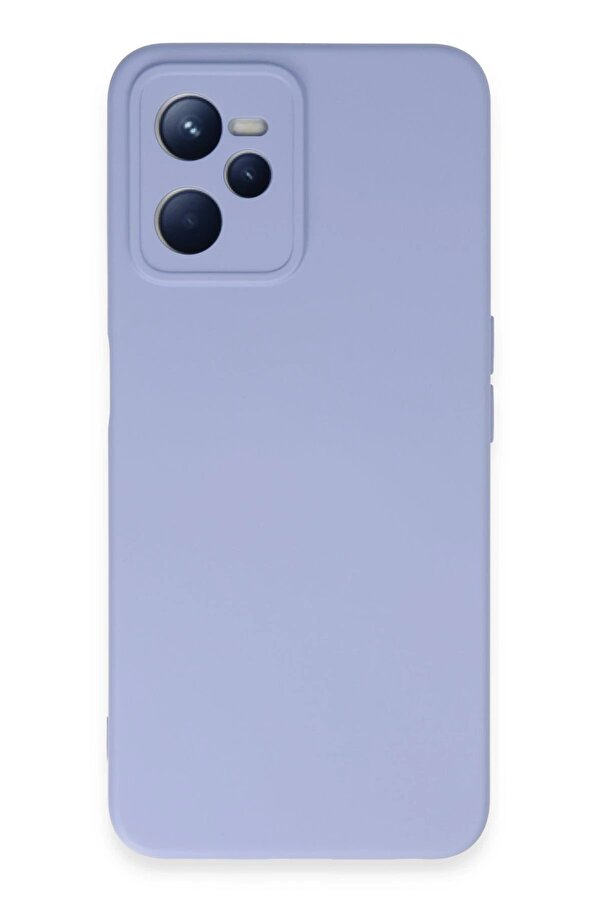 CepteToptan Realme C35 Kılıf Nano içi Kadife Silikon - Lila - DROPX4139-9494