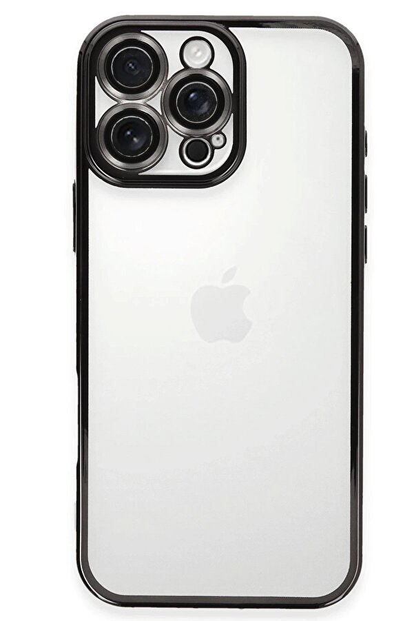 İphone 16 Pro Kılıf Lensli̇ Si̇li̇kon - Si̇yah - Dropx4672-7096