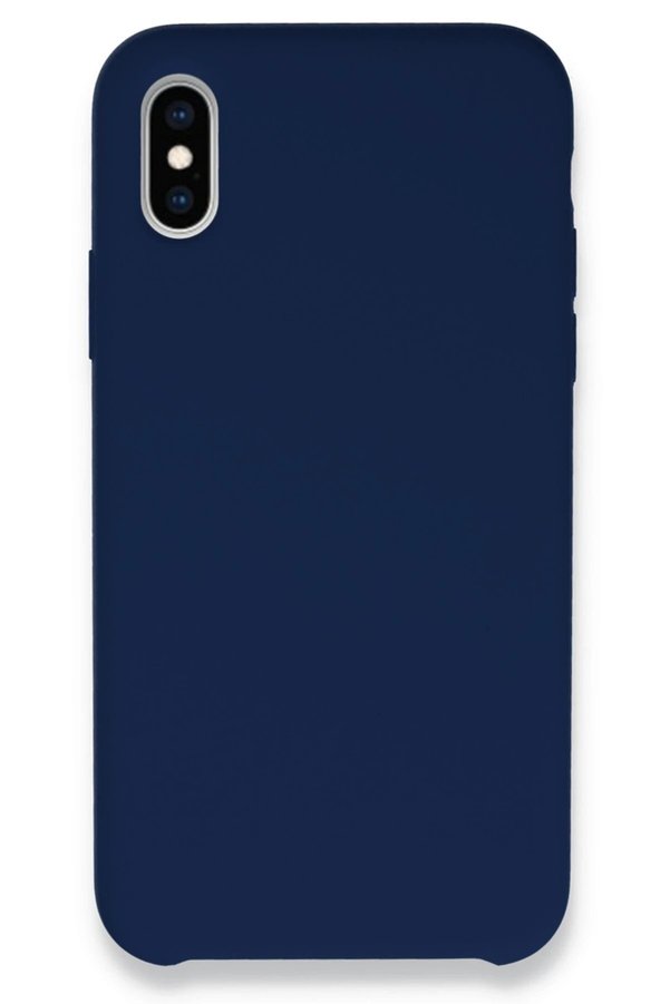 CepteToptan iPhone XS Max Kılıf Lansman Legant Silikon - Lacivert - DROPX5781-5397