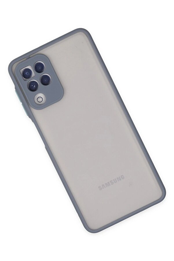 Samsung Galaxy A22 Kılıf Montreal Si̇li̇kon Kapak - Gri̇ - Dropx3199-1047