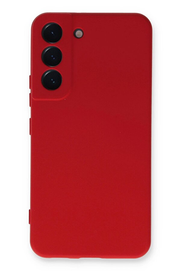 Samsung Galaxy S22 Plus Kılıf Nano İçi̇ Kadi̇fe Si̇li̇kon - Kırmızı - Dropx5298-2420