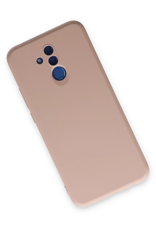 Huawei̇ Mate 20 Li̇te Kılıf Nano İçi̇ Kadi̇fe Si̇li̇kon - Pudra - Dropx8348-7057