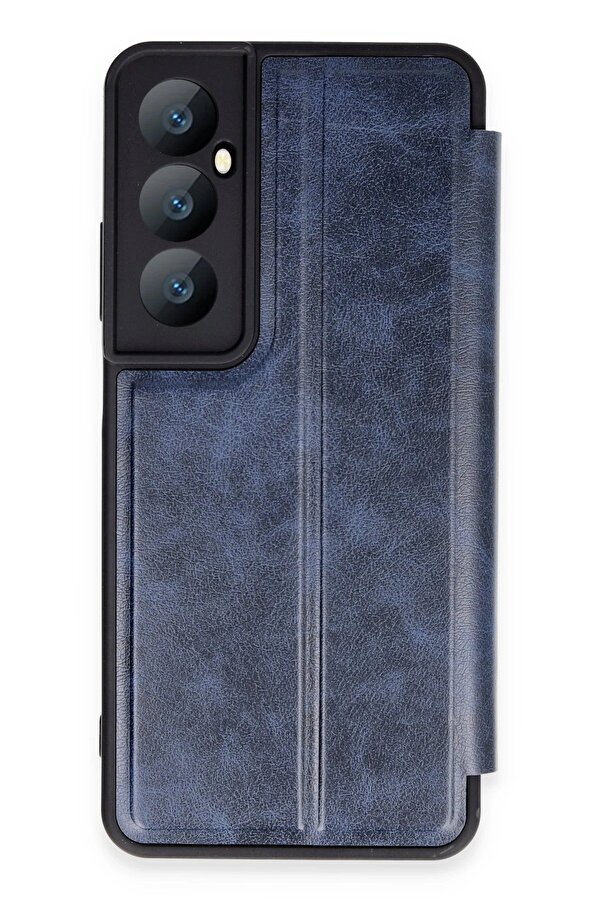 Realme C65 Kılıf Fli̇p Cover - Laci̇vert - Dropx6494-8722