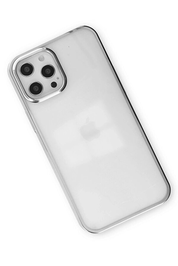 İphone 12 Pro Max Kılıf Element Si̇li̇kon - Gümüş - Dropx4232-9914