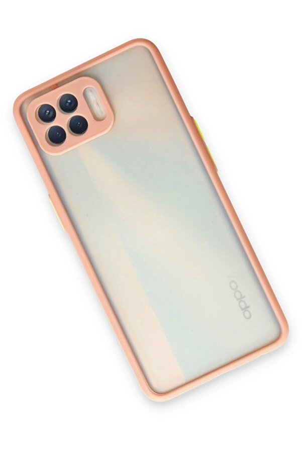 Oppo Reno 4 Li̇te Kılıf Montreal Si̇li̇kon Kapak - Pembe - Dropx6383-6644