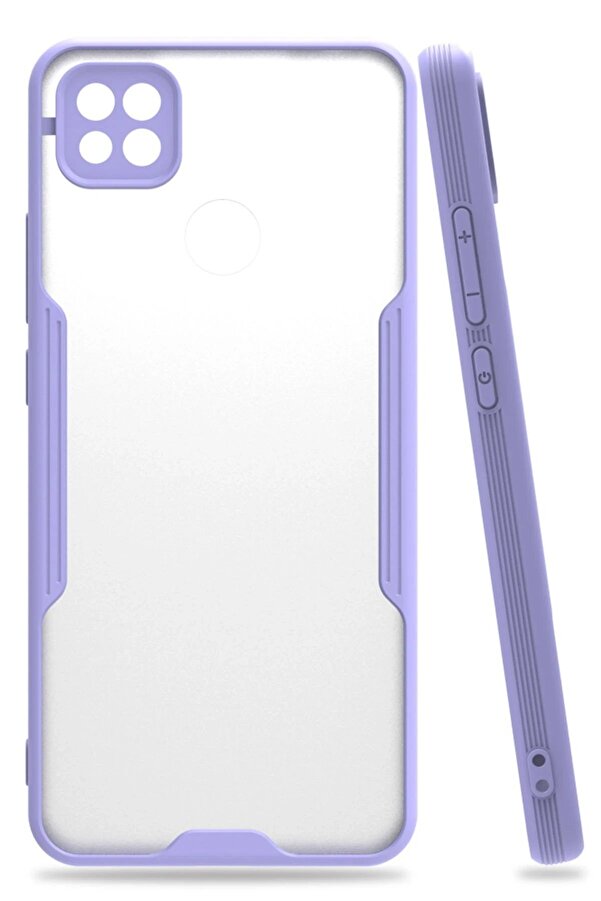 Xi̇aomi̇ Redmi̇ 9C Kılıf Plati̇n Si̇li̇kon - Li̇la - Dropx5520-3601