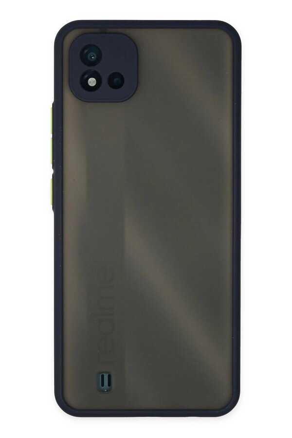 CepteToptan Realme C11 2021 Kılıf Montreal Silikon Kapak - Lacivert - DROPX9826-3749