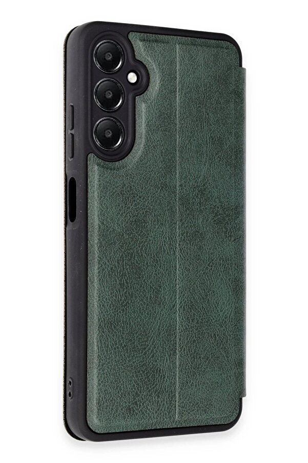 Samsung Galaxy A05S Kılıf Fli̇p Cover - Koyu Yeşi̇l - Dropx4928-5622