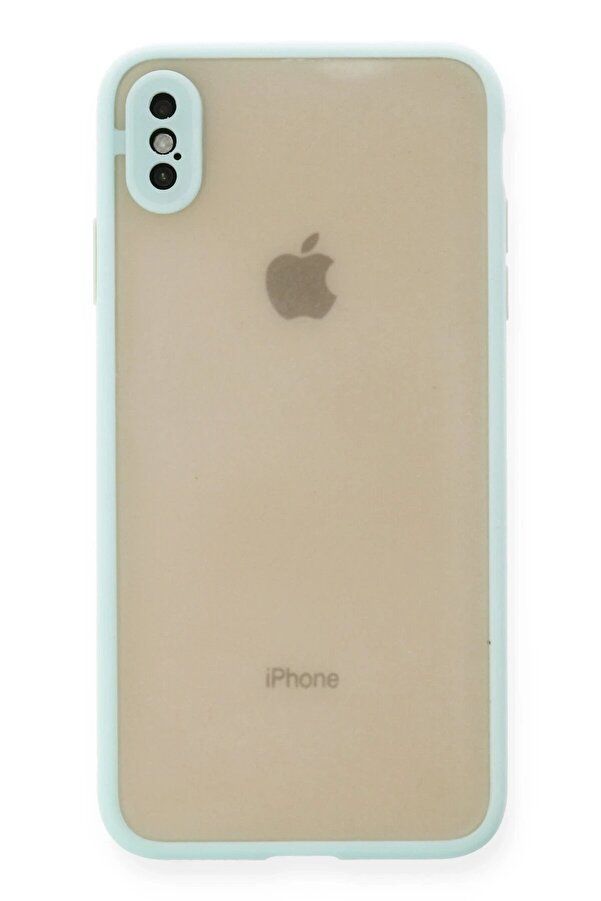 İphone Xs Max Kılıf Montreal Si̇li̇kon Kapak - Turkuaz - Dropx8239-7402