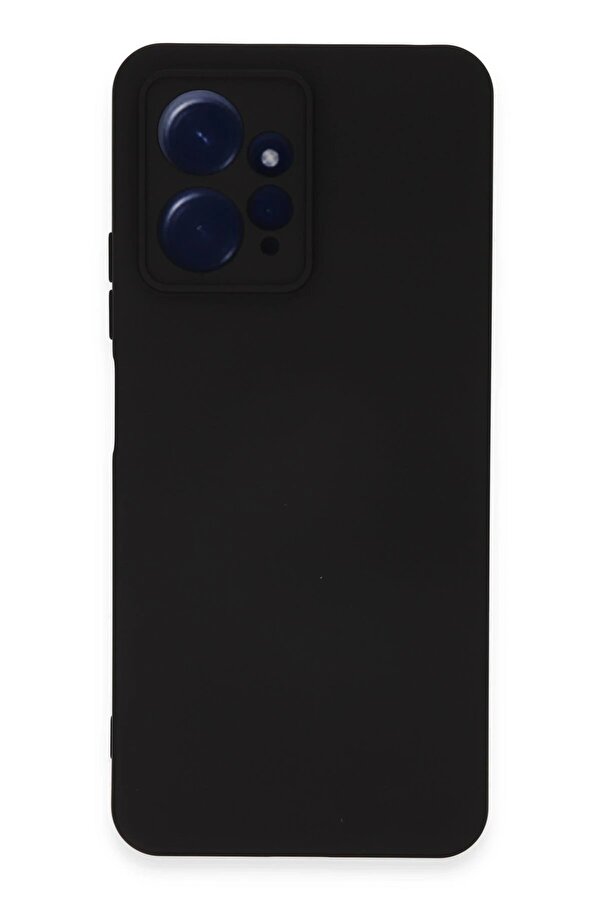 Xi̇aomi̇ Redmi̇ Note 12 4G Kılıf Nano İçi̇ Kadi̇fe Si̇li̇kon - Si̇yah - Dropx4400-3128