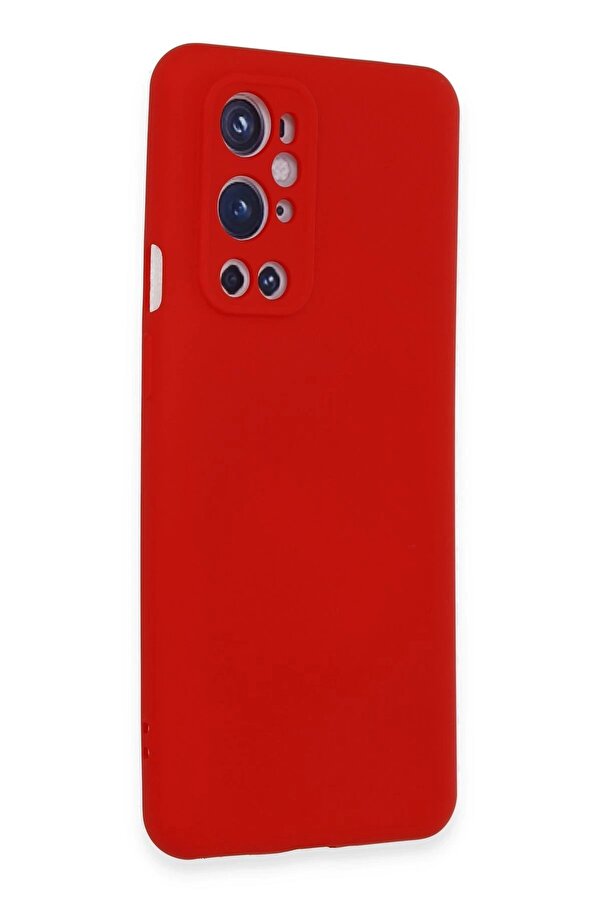 One Plus 9 Pro Kılıf Nano İçi̇ Kadi̇fe Si̇li̇kon - Kırmızı - Dropx8319-6466