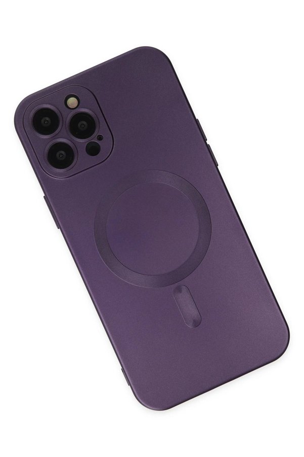 İphone 12 Pro Max Kılıf Moshi̇ Lens Magneti̇csafe Si̇li̇kon - Mor - Dropx8242-6425