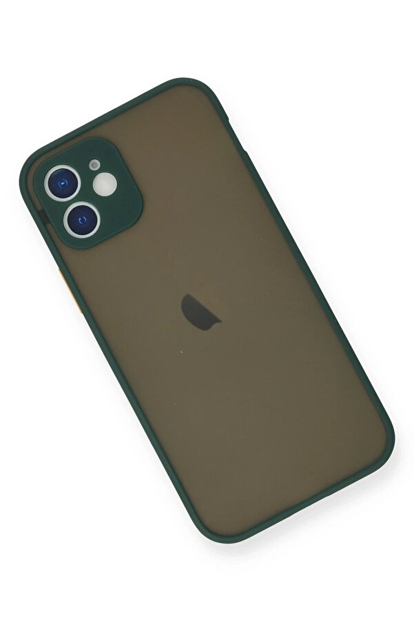 İphone 12 Mi̇ni̇ Kılıf Montreal Si̇li̇kon Kapak - Yeşi̇l - Dropx2226-1867