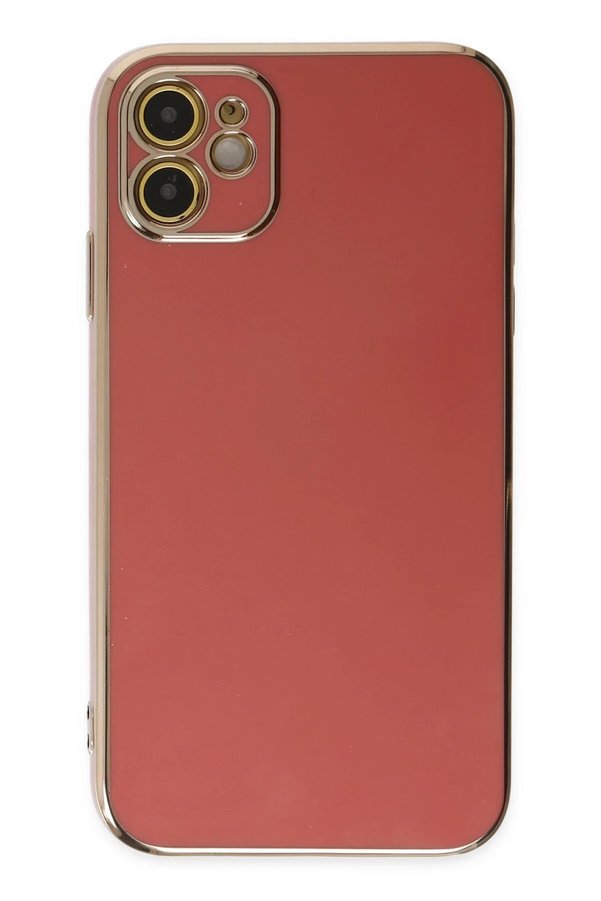 İphone 12 Kılıf Volet Si̇li̇kon - Kırmızı - Dropx3364-9567