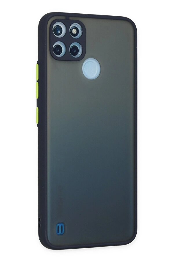 Realme C21Y Kılıf Montreal Si̇li̇kon Kapak - Laci̇vert - Dropx3540-6035