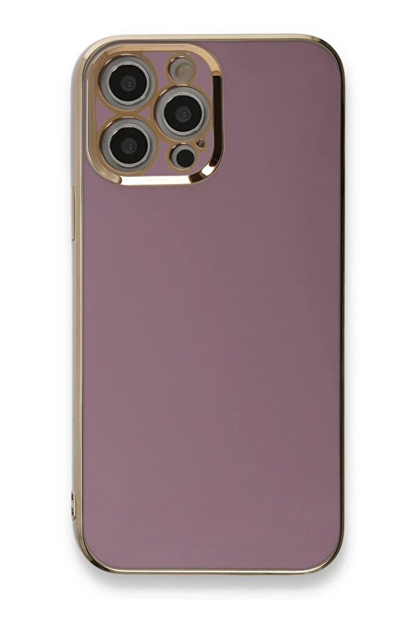 İphone 12 Pro Kılıf Volet Si̇li̇kon - Mor - Dropx7818-8297