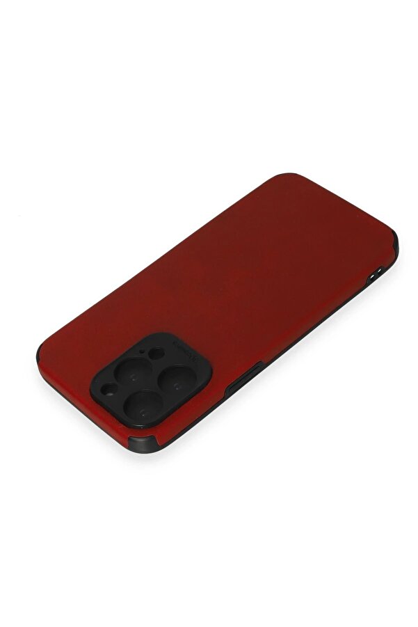 İphone 15 Pro Max Kılıf Loop Deri̇ Si̇li̇kon - Kırmızı - Dropx3693-7052