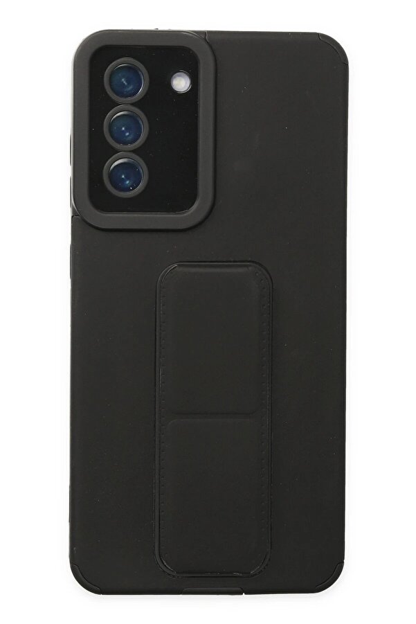 Samsung Galaxy S21 Fe Kılıf Mega Standlı Si̇li̇kon - Si̇yah - Dropx1998-1650