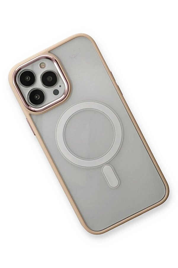 İphone 13 Pro Kılıf Room Magneti̇csafe Si̇li̇kon - Pudra - Dropx6891-6139