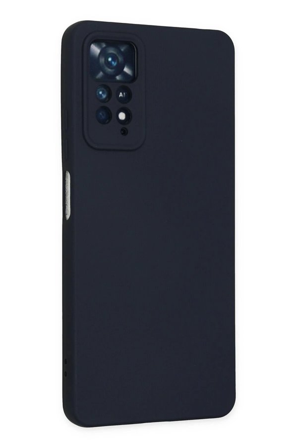 Xi̇aomi̇ Redmi̇ Note 11 Pro Kılıf Nano İçi̇ Kadi̇fe Si̇li̇kon - Laci̇vert - Dropx9919-7726