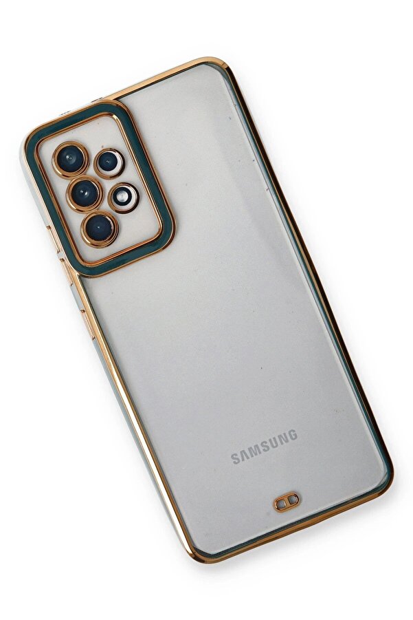 Samsung Galaxy A33 5G Kılıf Li̇va Lens Si̇li̇kon - Yeşi̇l - Dropx9609-7445