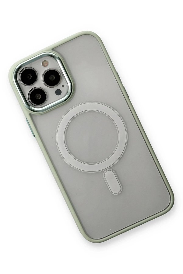 İphone 14 Pro Max Kılıf Room Magneti̇csafe Si̇li̇kon - Su Yeşi̇li̇ - Dropx1817-6978