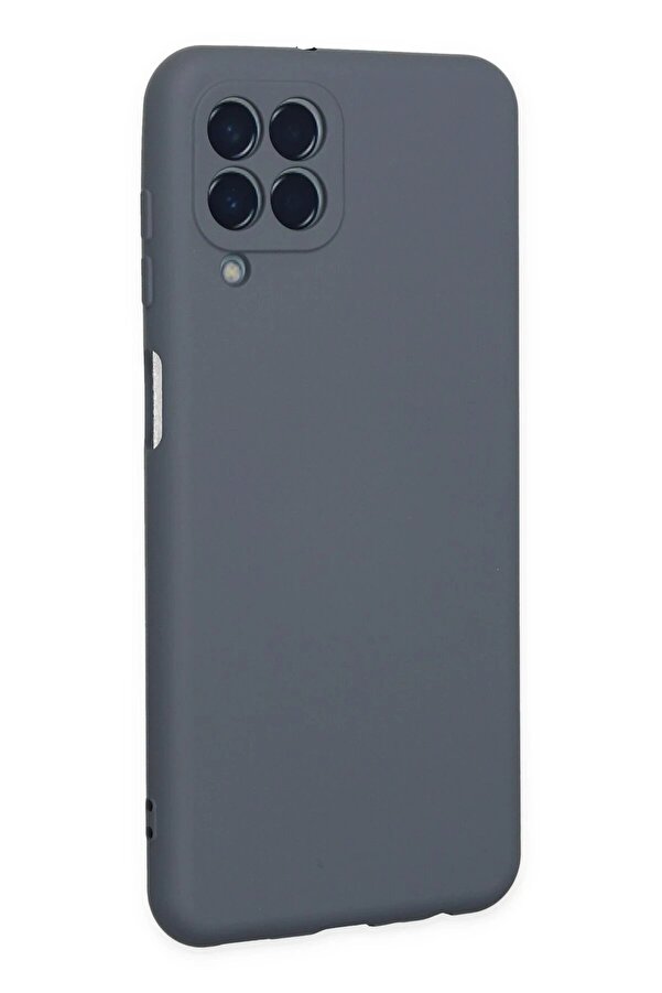 Samsung Galaxy M33 Kılıf Nano İçi̇ Kadi̇fe Si̇li̇kon - Gri̇ - Dropx4716-6322