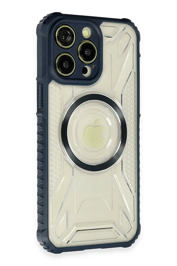 İphone 14 Pro Max Kılıf Prag Magneti̇csafe Kapak - Laci̇vert - Dropx3165-7829
