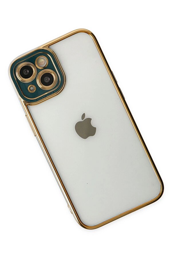 İphone 14 Plus Kılıf Li̇va Lens Si̇li̇kon - Yeşi̇l - Dropx4334-1546