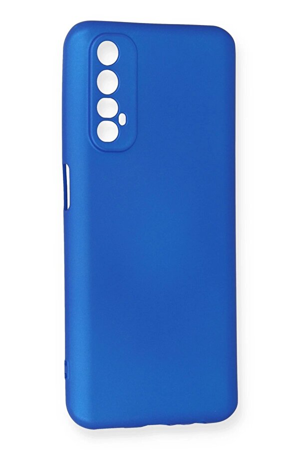 Realme 7 Kılıf Fi̇rst Si̇li̇kon - Mavi̇ - Dropx8807-3567