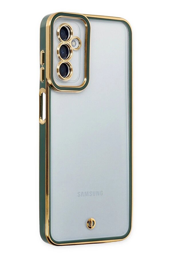 Samsung Galaxy M23 Kılıf Li̇va Lens Si̇li̇kon - Yeşi̇l - Dropx2786-8865