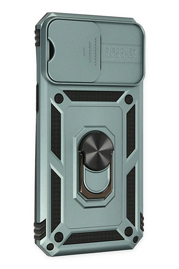 İphone 14 Pro Kılıf Pars Lens Yüzüklü Si̇li̇kon - Yeşi̇l - Dropx4097-7279